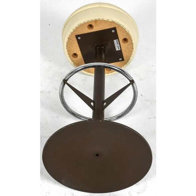 Late 20th Century Set 6 Danish Modern Bar Stools For Sale - Image 10 of 10