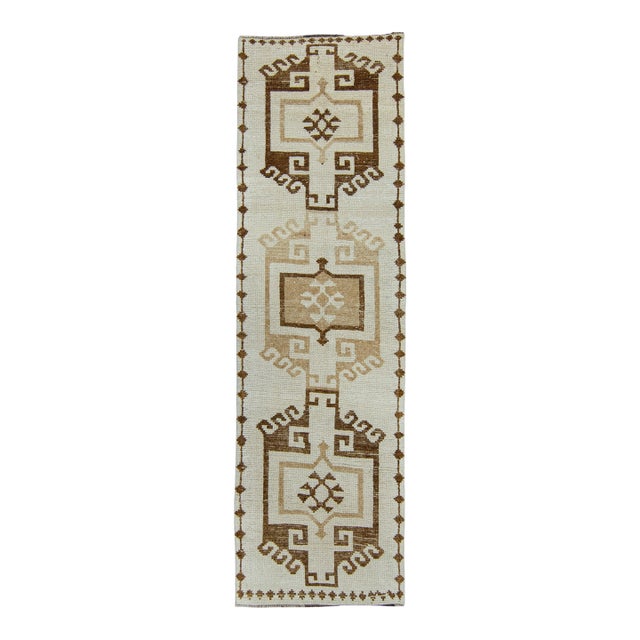 Turkish Vintage Runner Rug 3'5" x 11'6" #17071 For Sale