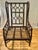 Late 20th Century Vintage Very Large Chinoiserie Wrapped Rattan Wingback Chair in the Style of Ficks-Reed For Sale - Image 5 of 12