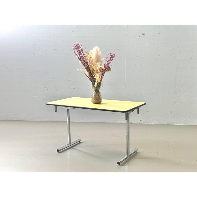 Yellow Folding Table from Kelko, 1980s For Sale - Image 12 of 14