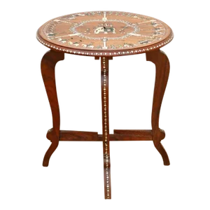 Exquisite Mid-Century Inlay Side Table