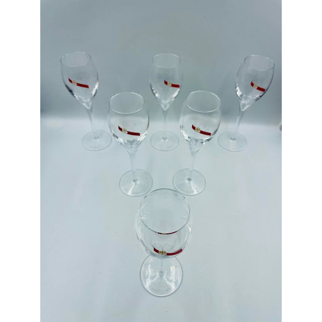Mid 20th Century G. H. Mumm & Co. "Cordon Rouge" Champagne Bucket & 6 Matching Champagne Flutes For Sale - Image 4 of 12