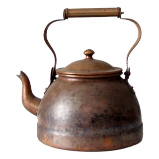 Antique Copper Kettle For Sale