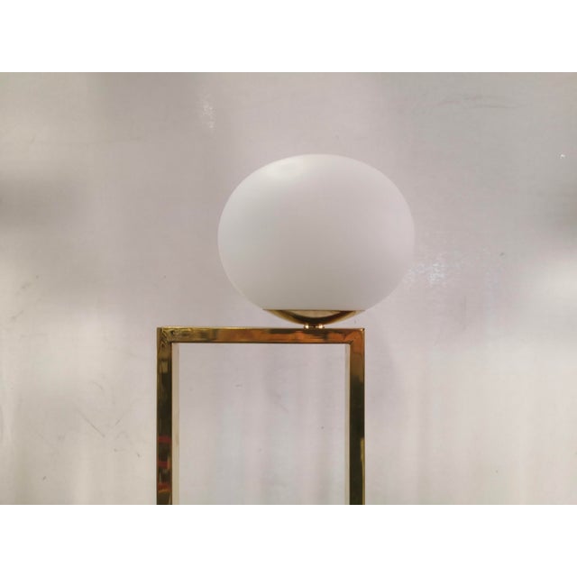 Vintage Brass and Glass Floor Lamp, 2000 For Sale - Image 4 of 10