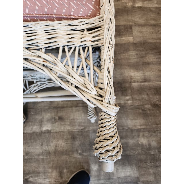 Antique Bar Harbor Wicker 4-Piece Set - In the Manner of Heywood Wakefield For Sale - Image 14 of 18