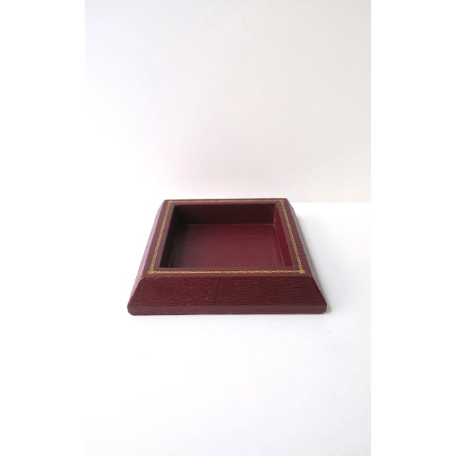 Leather Jewelry Catchall by T. Anthony, Made in England For Sale - Image 4 of 9