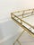 Gold Metal Faux Bamboo Mirrored Bar Table For Sale - Image 4 of 6