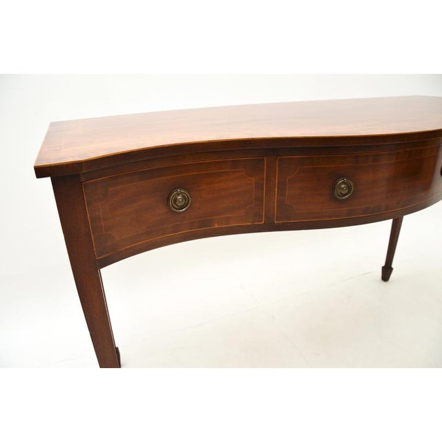 Brown Sheraton Style Console Table, 1920s For Sale - Image 8 of 10