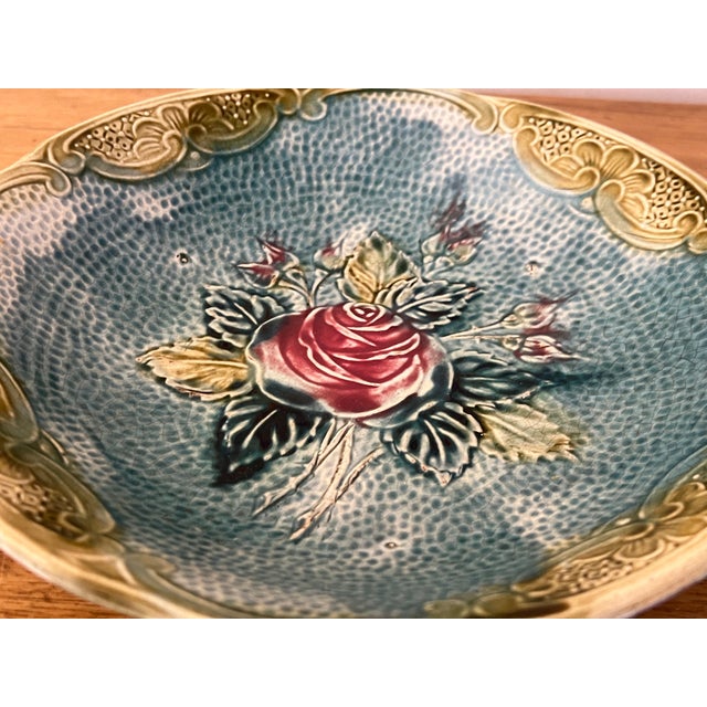 Wasmuel Rose Bowl, C. 1890, Belgium For Sale - Image 4 of 6