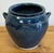 Mid-Century Modern Vintage Indigo Blue Pottery Cachepot Vessel For Sale - Image 3 of 11