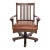 Arts and Crafts Mission Oak Office Chair - Walnut Stain For Sale