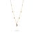 Metal Diamond Flamingo Elegance Gold Chain Necklace For Sale - Image 7 of 8