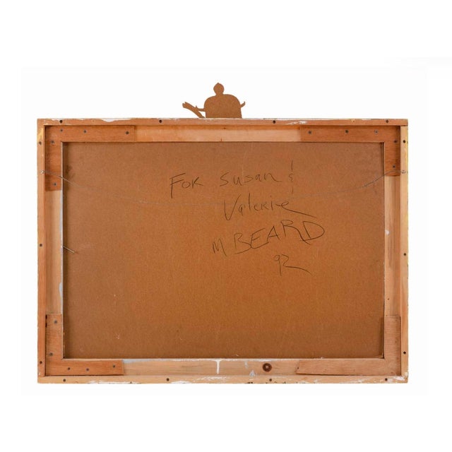 MARK BEARD New York/Utah, b. 1956 A semi-nude woman on the back of a bull. Signed and dated lower right "M Beard 92"....