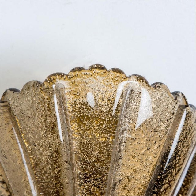 Metal Shell Wall Light in Murano Glass, 1969 For Sale - Image 7 of 15