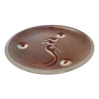 Large Ondines Charger from Lalique For Sale