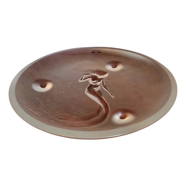 Large Ondines Charger from Lalique For Sale
