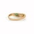 14k Gold Modern Sculptural Marquise Natural Emerald Wavy Band Ring Size 9 For Sale - Image 9 of 15
