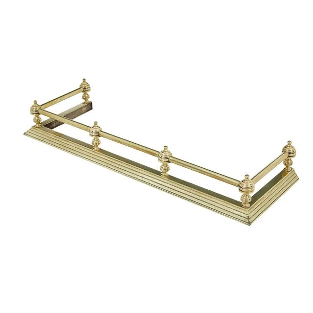 Early 20th Century Brass Fireside Fender For Sale - Image 6 of 6