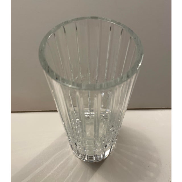 Traditional Baccarat Harmonie Crystal Vase For Sale - Image 3 of 8