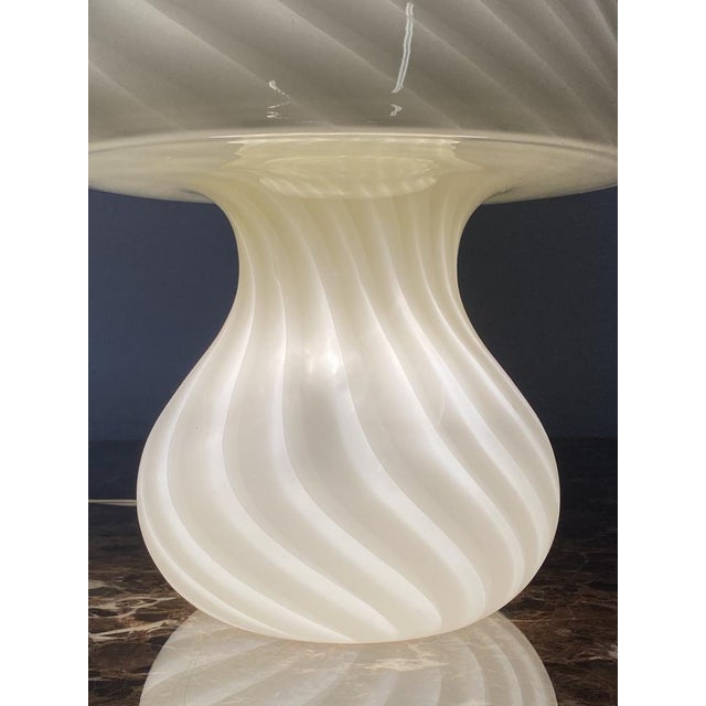 Vintage Glass Mushroom Lamp, 1980s For Sale - Image 6 of 14