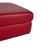Modern Vintage Leather Stool in Red For Sale - Image 3 of 10