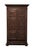 Vintage Antique English Walnut La Baule Escoublac Gothic Jacobean 49" Mirrored Wine Storage Bar / Cupboard For Sale In Kansas City - Image 6 of 12