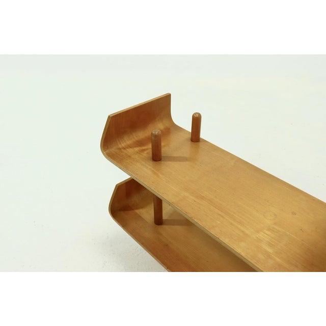 Wood Large Birch Bookcase Shelving Unit by Willem Lutjens for Gouda den Boer, 1950s For Sale - Image 7 of 14