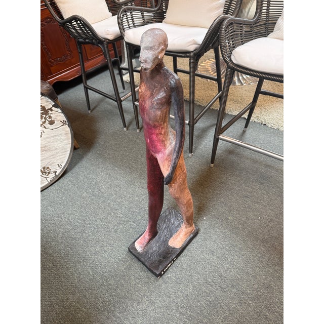 Design Plus Gallery presents the Walking Man Sculpture by J. Charney in 1991. The sculpture has unique tones to it with...
