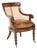 Antique William IV Cane and Leather Armchair, 1830s For Sale