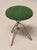 Mid-Century Modern Italian Modern Sculptural Tripod Brass Stools in Green Bouclé, 1950s, Set of 2 For Sale - Image 3 of 11