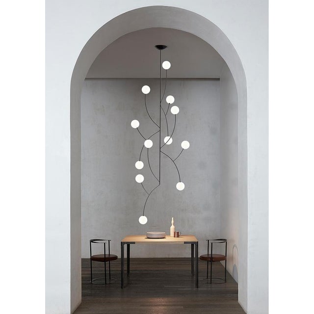 Metal Minimalist Led Sculptural Geometric Art Object from SVITANOK For Sale - Image 7 of 7