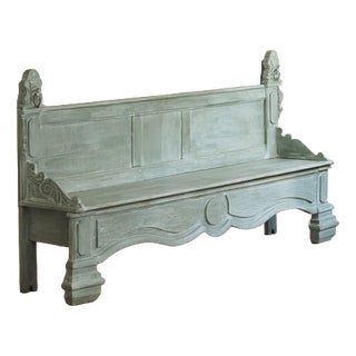 Antique Bench in Oak, 1900s For Sale