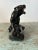 Late 20th Century Vintage Ceramic Black Panther on Log Planter For Sale - Image 5 of 11