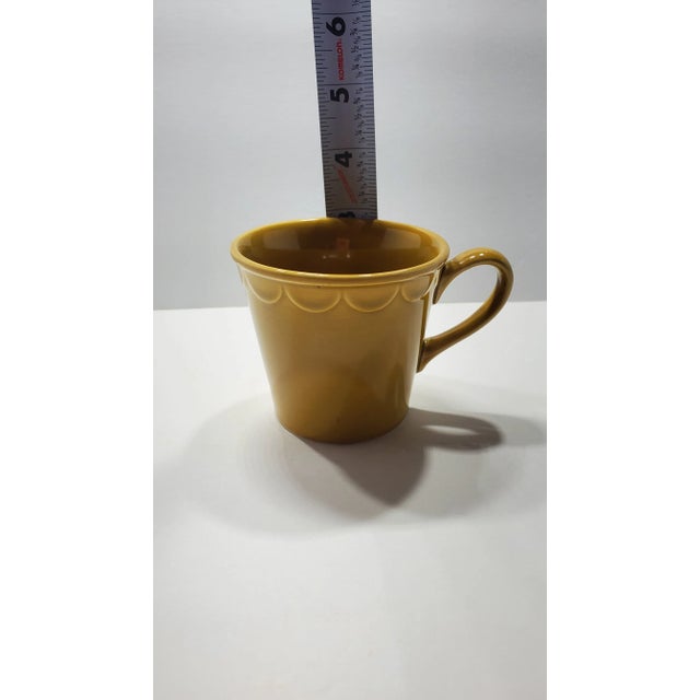 Vintage Homer Laughlin Castilian Coventry Golden Harvest Coffee Tea Mug Cup For Sale - Image 4 of 6
