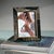 This charming rustic frame is handmade by the finest artisans. Constructed from horn and inlaid with brass, the color...