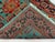 Turquoise Floral Geometric Tribal Wool Runner, 2'9" X 6'7" For Sale - Image 9 of 13