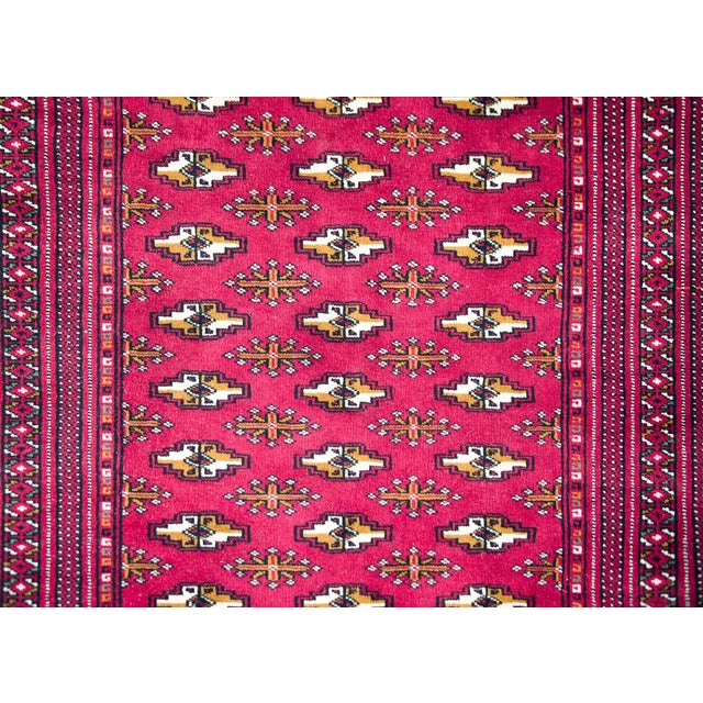 Vintage Persian Turkman Rug For Sale - Image 14 of 16
