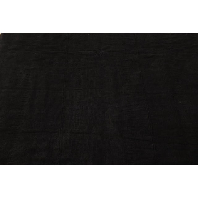 Black Hemp Kilim Rug For Sale - Image 6 of 11
