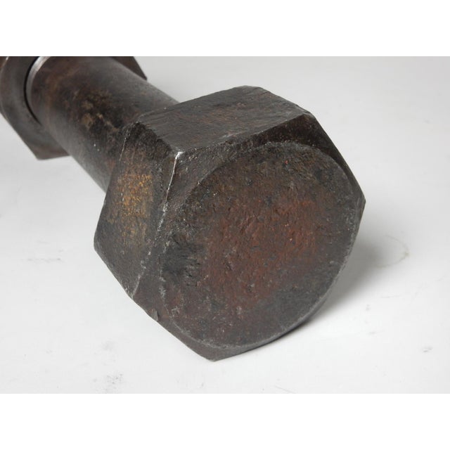 1930s Architectural Nut & Bolt Sculpture Industrial Bauhaus Iron Art For Sale - Image 5 of 6