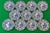 Wedgwood Antique Chinoiserie Blue Willow Shallow Bowls and Plates - A Set of 11 For Sale - Image 12 of 12