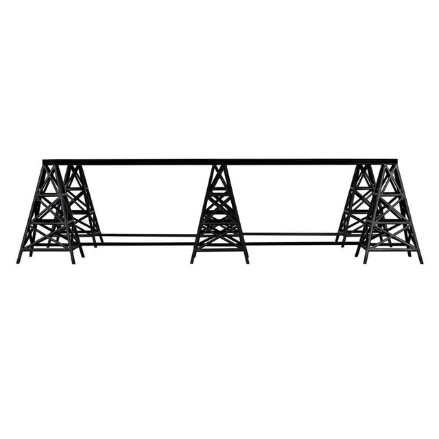 A dazzling display of design virtuosity, the artisan crafted Brixtoin coffee table features industrial steel finished in...