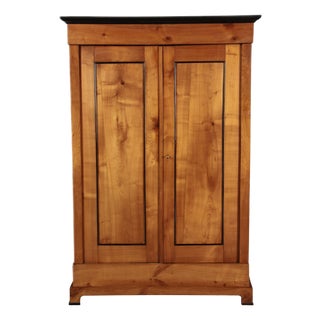 Antique Wardrobe in Cherry, 1830 For Sale