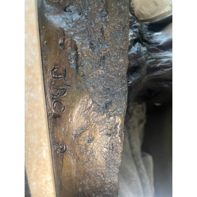 Studio Contemporary Abstract Bronze Sculpture Fluid Merging Forms Roots; People, Family Tree Initials j.b.c. For Sale - Image 12 of 12