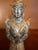 Asian Tibetan Guardian Angel Theppanom Statues Bronze / Gold Gilt 13" - ca.1960 - A Pair For Sale - Image 3 of 15