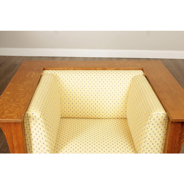 Mission Stickley Mission Collection Oak Prairie Chair For Sale - Image 3 of 12