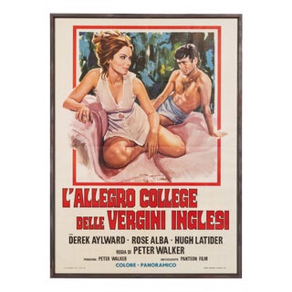 Vintage Italian Film Poster in Paper, 1973 For Sale