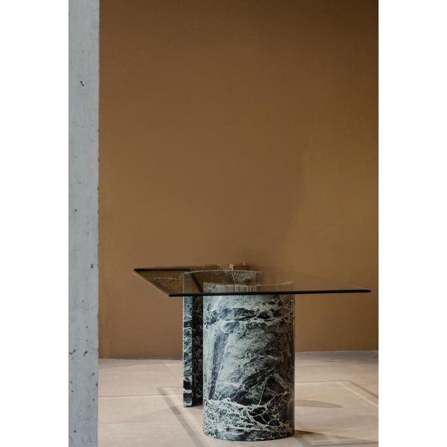 Dining Table in Curved Marble Stone For Sale - Image 10 of 10