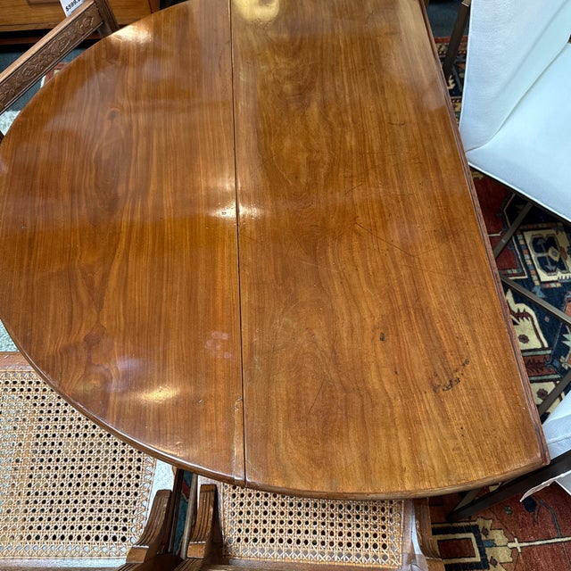 George III Mahogany Drop Leaf Table For Sale - Image 12 of 12