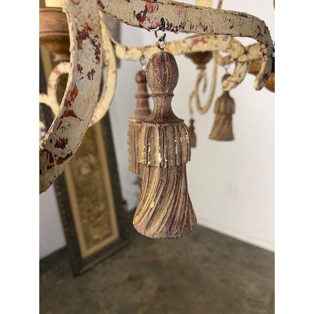 Brown French Provincial Style Chandelier by Niermann Weeks-Pair Is Available For Sale - Image 8 of 12