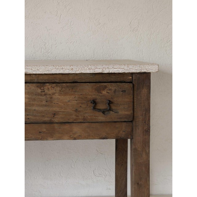 Wood Kitchen Counter with Stone Top For Sale - Image 7 of 18